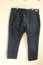 Lee Extreme Motion Dark Wash Athletic Fit Tapered Leg Jeans | 48x30