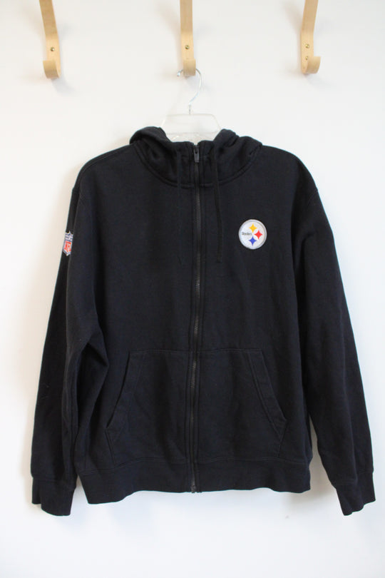 NFL Nike Black Pittsburgh Steelers Full Zip Jacket | L