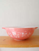 Vintage Pyrex #444 4 Quart Pink Gooseberry Cinderella Bowl