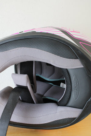 hjc cl-15 draco helmet pink HJC CL-17 Pink & Black Motorcycle Helmet