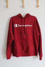 Champion Red Logo Hoodie | M