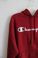 Champion Red Logo Hoodie | M
