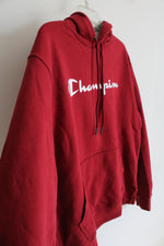 Champion Red Logo Hoodie | M