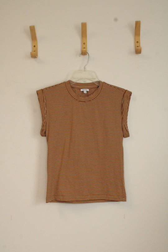 Pistola Golden Yellow Striped Shirt | XS