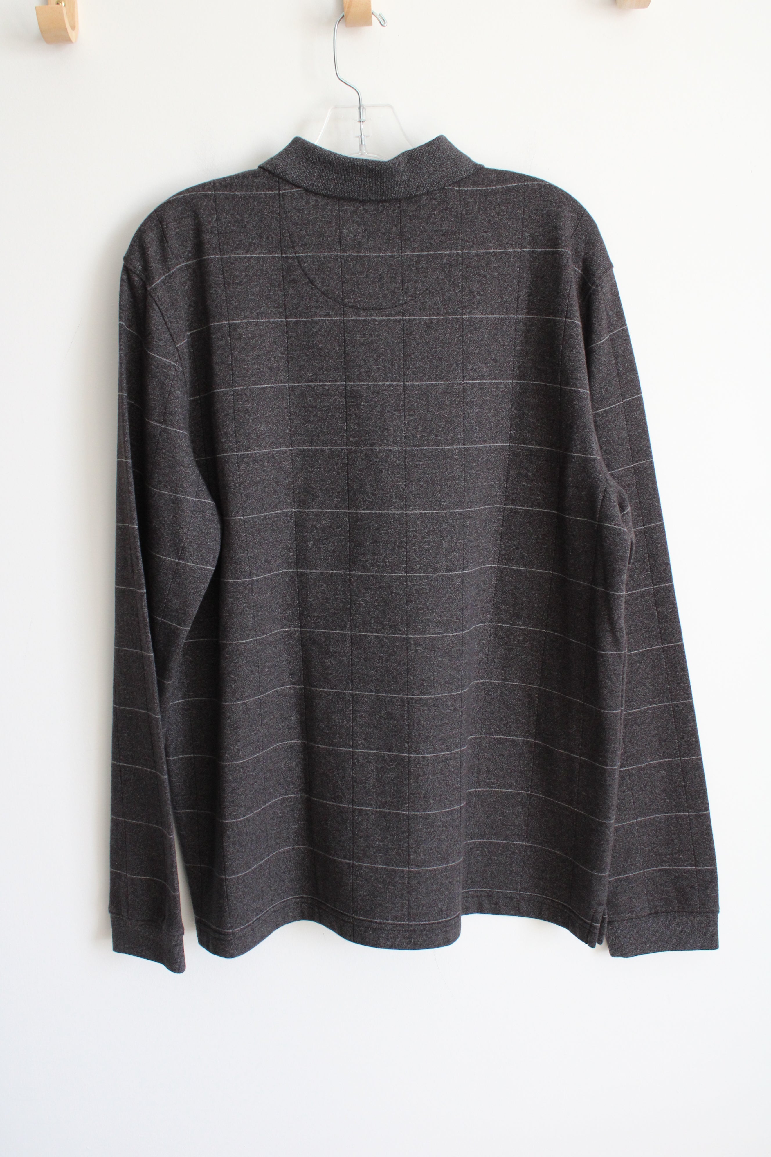 Van Heusen Gray Polo Shirt | L