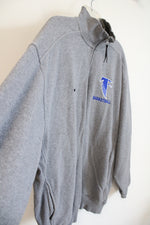 Nike Gray Cedar Crest Basketball 1/4 Zip Sweatshirt | L