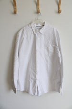 NEW Amazon Essentials White Cotton Button Down Shirt | XL