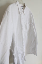 NEW Amazon Essentials White Cotton Button Down Shirt | XL