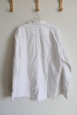 NEW Amazon Essentials White Cotton Button Down Shirt | XL