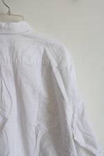 NEW Amazon Essentials White Cotton Button Down Shirt | XL