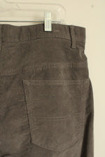 Joseph Abboud Gray Corduroy Straight Leg Pants | 30x30
