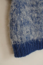 Stella Pardo Paris Blue Knit Alpaca Vest | XS