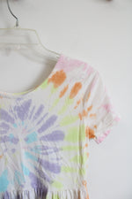 Lands' End Pastel Tie-Dyed Cotton Dress | Youth XL (14/16)