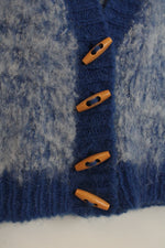 Stella Pardo Paris Blue Knit Alpaca Vest | XS