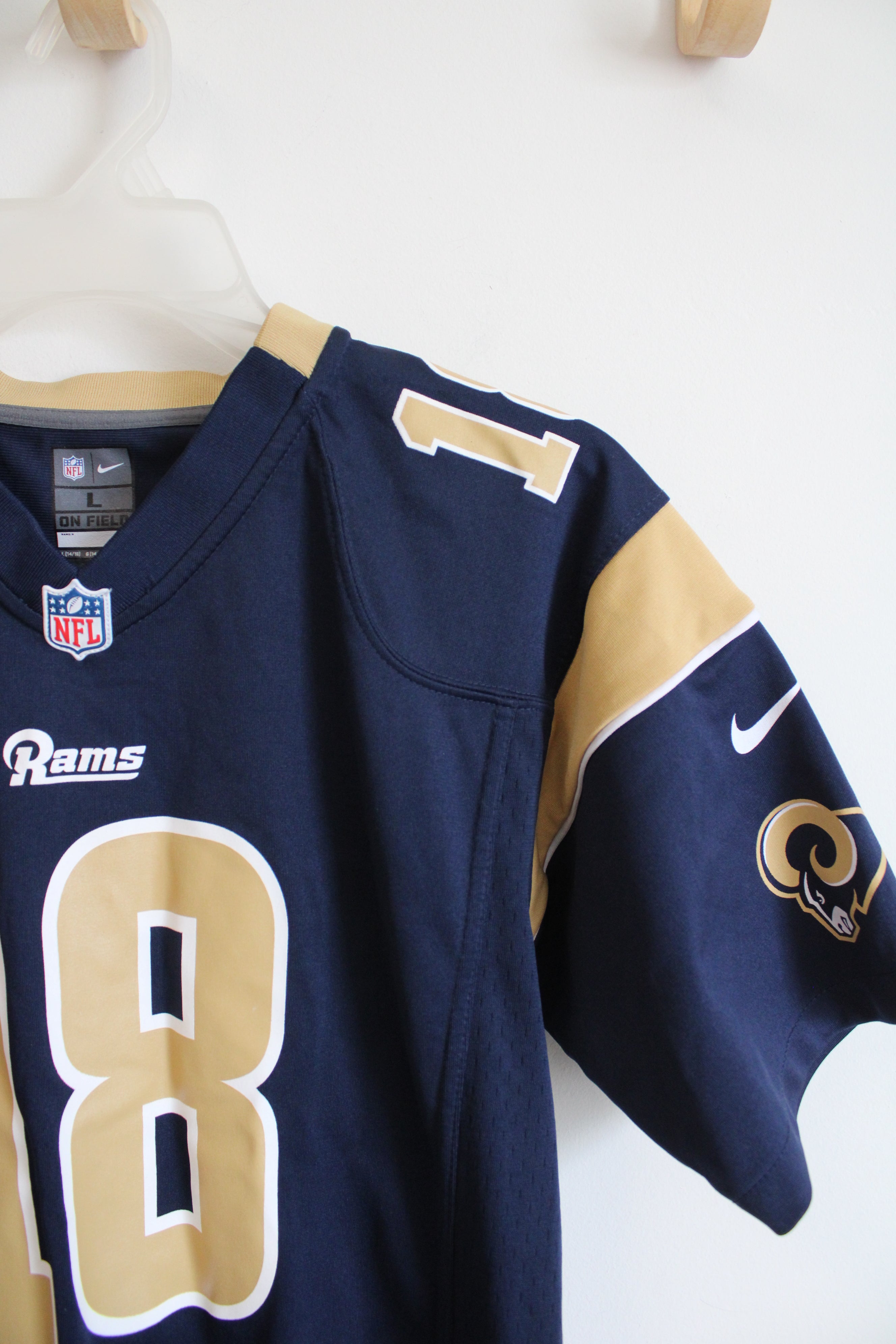 NFL St. Louis Rams #18 Kupp Jersey Shirt | Youth L (14/16)