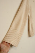 J.Crew Cream Milano Lamb Wool Cinched-waist Cardigan | XS