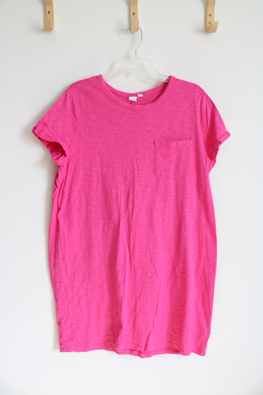 Gap Hot Pink Cotton Pocket Dress | L
