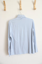 Land's End Shaped Fit Blue Turtleneck | M