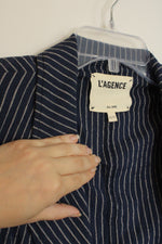 L'agence Blue pinstripe Blazer | XS