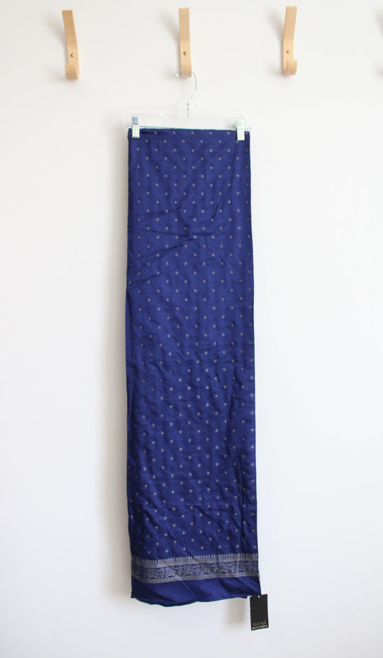 NEW Dana Buchman Navy Dinner Party Silk Blend Evening Shawl