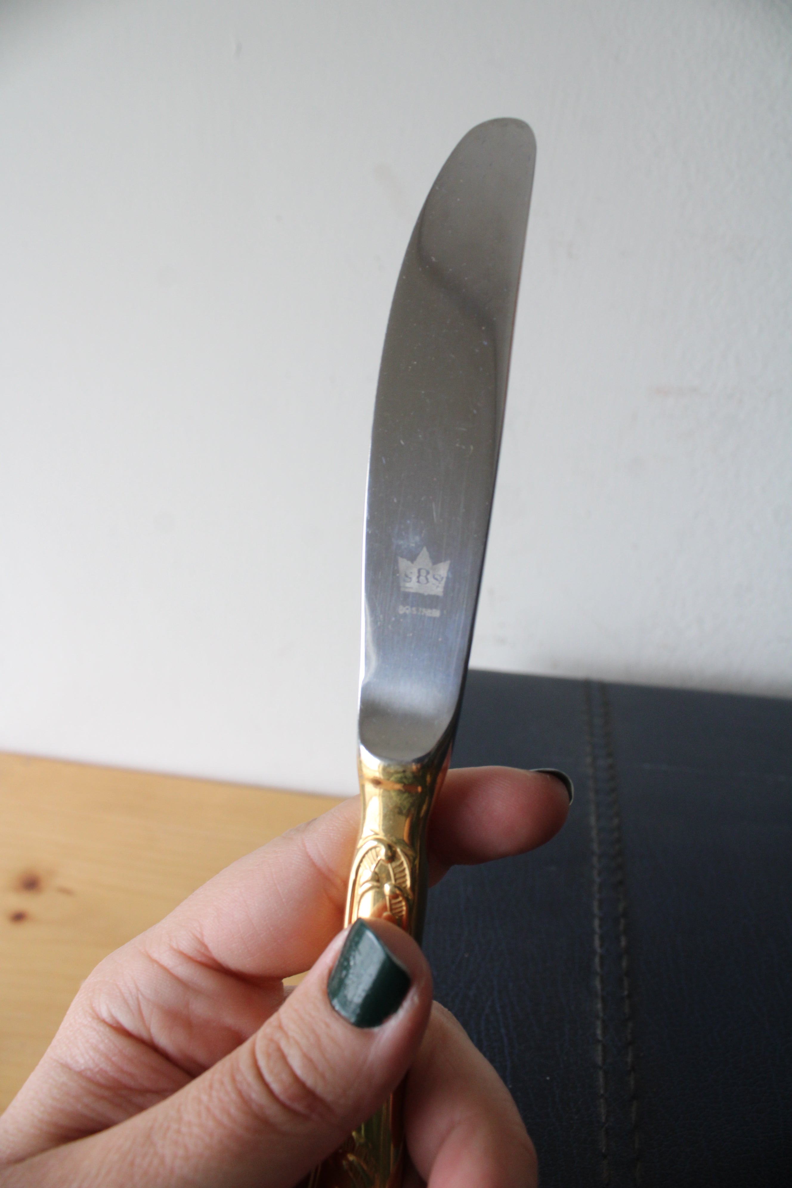 Vintage SBS Solingen Qualitats-Bestecke 24K Gold Silverware Set | 69-Piece Set