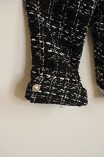 Simply Couture Black Tweed Boucle Light Jacket | 12/14