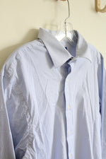 APT.9 Blue Print Slim Fit Button Down Shirt | L