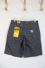 NEW Carhartt Relaxed Fit Gray Shorts | 30