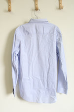 APT.9 Blue Print Slim Fit Button Down Shirt | L