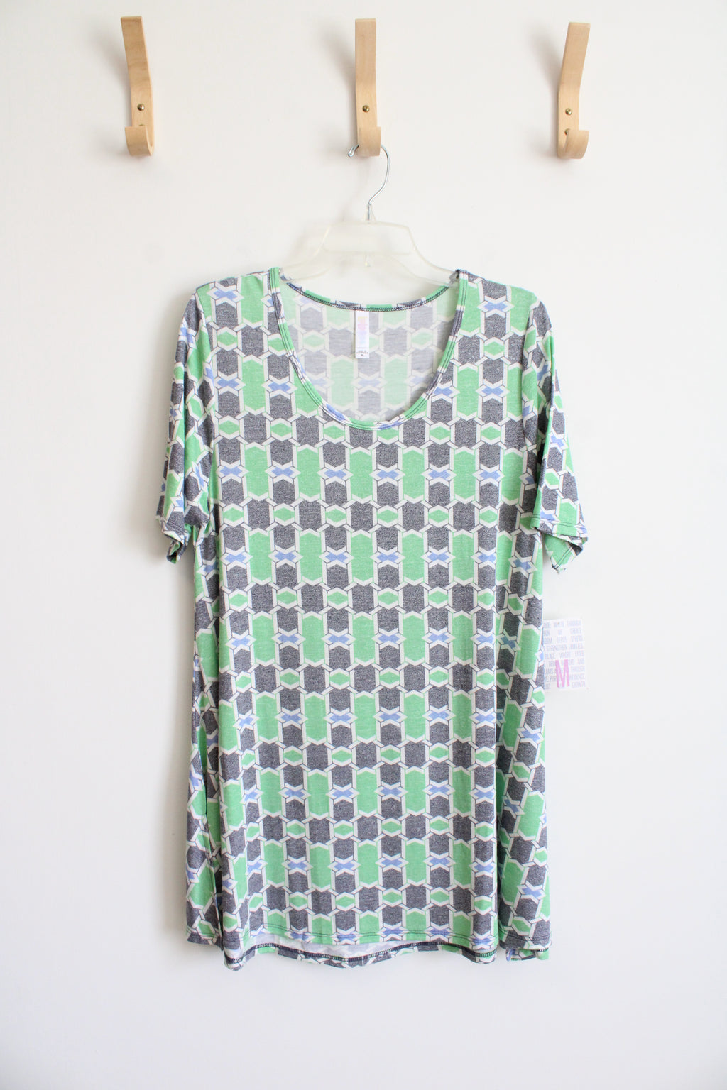 New LuLaRoe Green Patterned Top | M