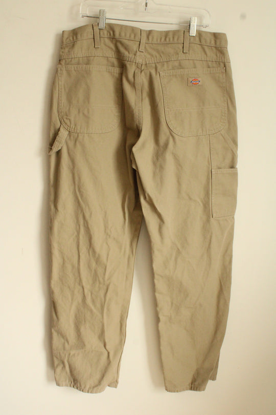 Dickie's Light Tan Workwear Carpenter Relaxed Fit Pants | 36x32