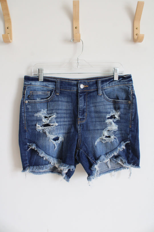 Judy Blue Distressed Shorts | L