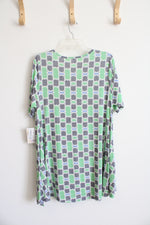 New LuLaRoe Green Patterned Top | M