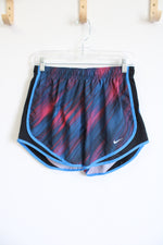 Nike Dri-Fit Blue and Red Exercise Shorts | M