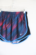 Nike Dri-Fit Blue and Red Exercise Shorts | M