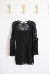 Express Black Lace Bell Sleeve Dress | 4