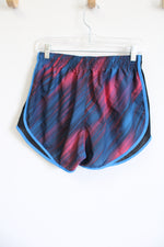 Nike Dri-Fit Blue and Red Exercise Shorts | M