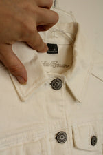 Eddie Bauer White Jean Jacket | S