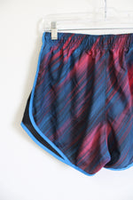 Nike Dri-Fit Blue and Red Exercise Shorts | M
