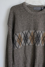 David Taylor Vintage Argyle Sweater | M