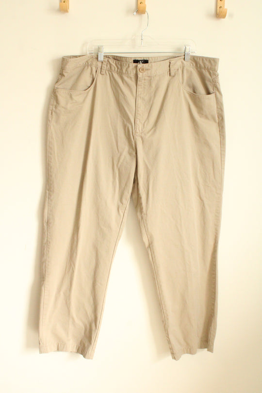 Calvin Klein Tan Straight Leg Dress Pants | 42x30