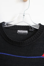 City Streets Vintage 90's Black Knit Sweater | XL