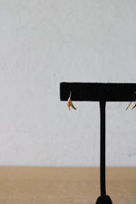 14K Gold Wave Ear Climber Earrings