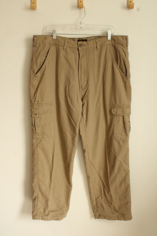 Stanley Tan Cargo Fleece Lined Relaxed Fit Pants | 38x30