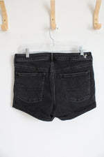 American Eagle Super Hi-Rise Black Shortie Shorts | 14