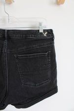 American Eagle Super Hi-Rise Black Shortie Shorts | 14