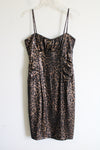 NEW Joseph Ribkoff Leopard Print Brown & Black Dress | 10