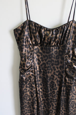 NEW Joseph Ribkoff Leopard Print Brown & Black Dress | 10