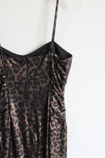 NEW Joseph Ribkoff Leopard Print Brown & Black Dress | 10
