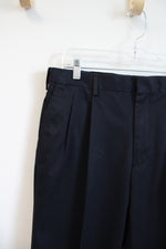 Lands' End Tailored Fit Navy Dress Pants | 34